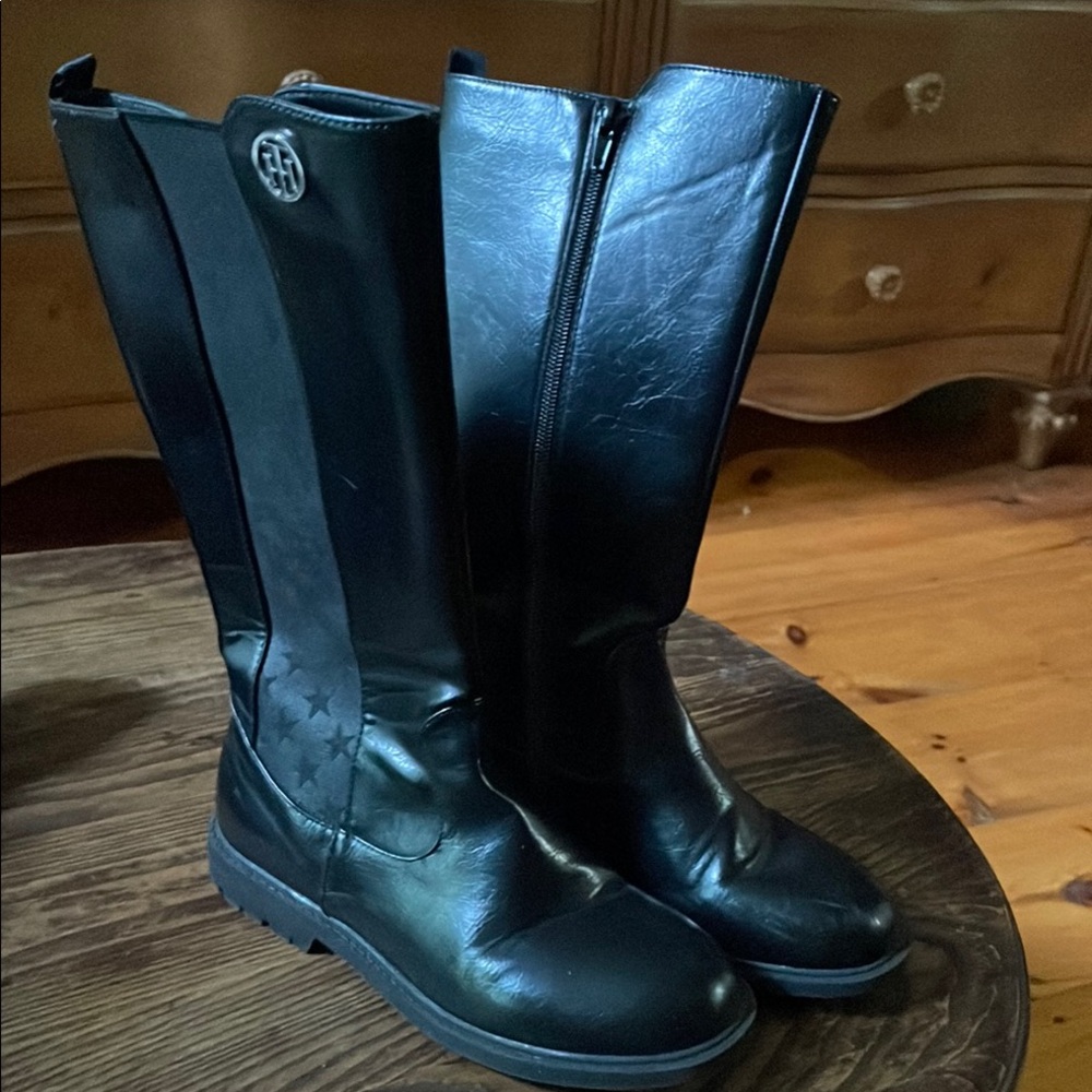Tommy Hilfiger Black Riding Boots